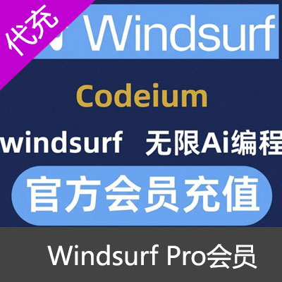 Windsurf Pro会员代充15刀Pro会员1个月【500积分】（独享成品可改密）